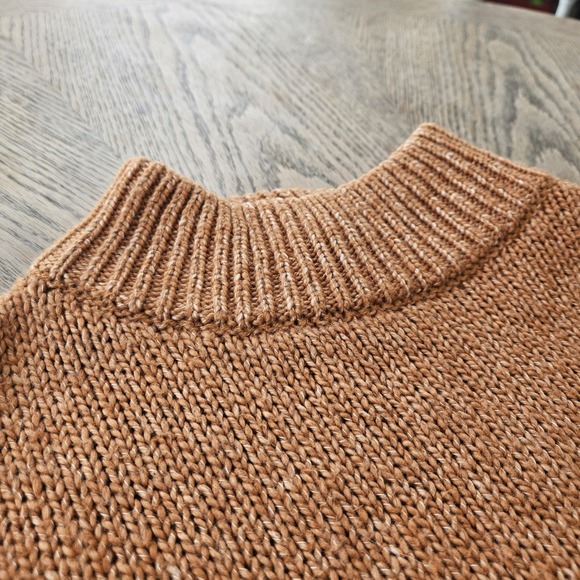 Aerie Sweater Womens Small Oversized Long Sleeve Mock Neck Preppy Pullover - Picture 4 of 16